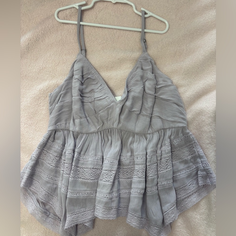 Hollister Lavender Purple Lace Camisole Top